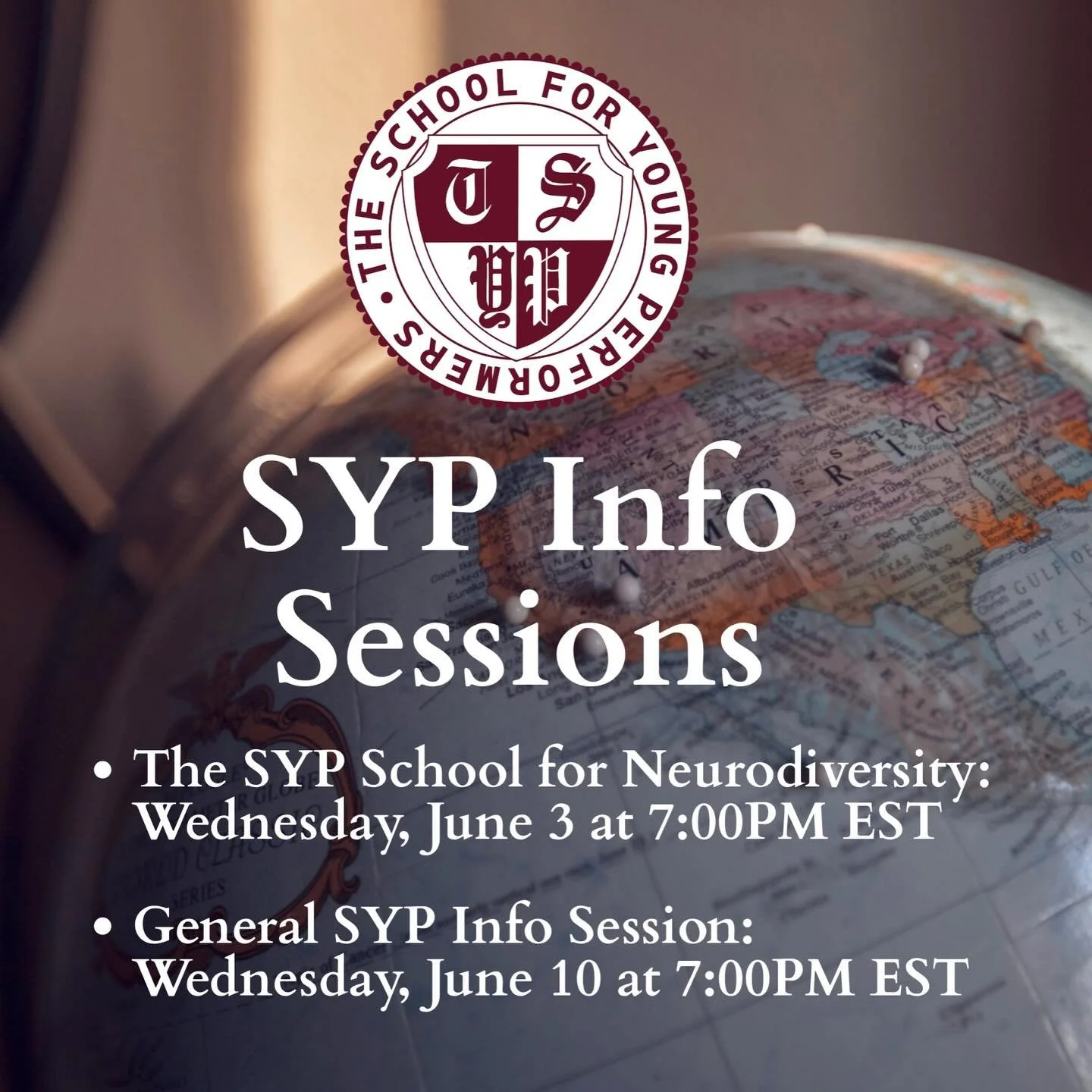 SYP is hosting 2 virtual open houses this June! One for the SYP School for Neurodiversity and one general SYP info session. RSVP TODAY! https://www.jotform.com/form/261337202784052